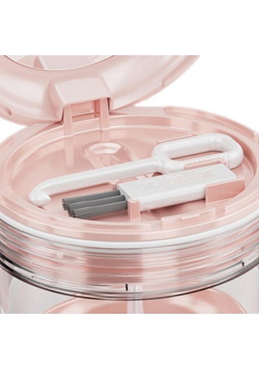 Dolıty Protez Çantası Tutma Ortodontik Kupası Seyahat Için Pembe