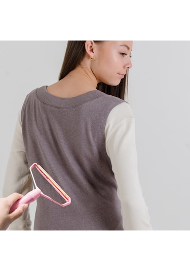 Çift Taraflı Elbise Kazak Plastik Kumaş Tüy Alma Ve Tiftik Temizl Çok Renkli