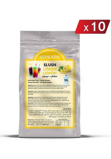 Altıncezve Ice Slush Karlı Buzlu Karlama Tozu Limon 10 x 1250 G
