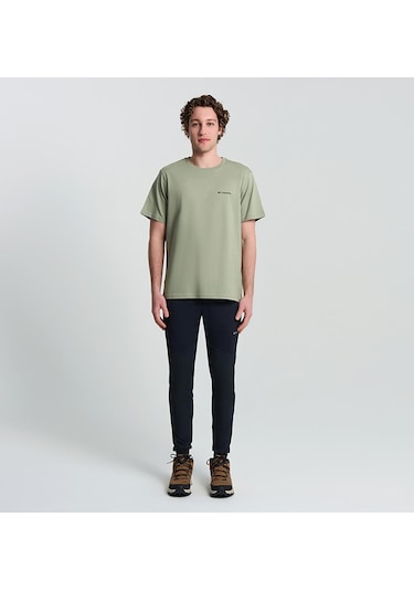 Columbia Cs0415 Csc M Comfort Pasteled Framed Ss Tee Erkek T-shirt-29974 Kahverengi