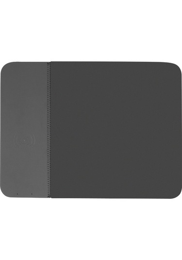 Ojd-36 Qı Standart 10w Aydınlatma Kablosuz Şarj Cihazı Kauçuk Mouse Pad, Boyut: 26.2 X 19.8 X 0.65cm Siyah