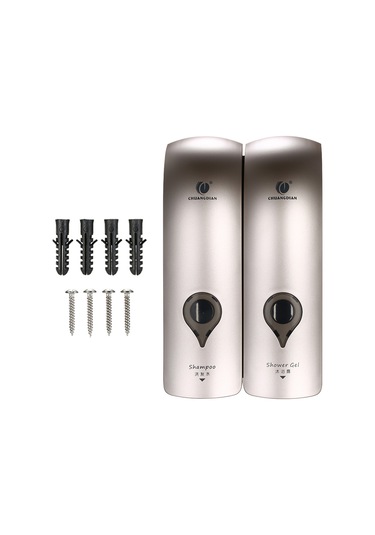 Chuangdıan Sabunluk 300 Ml 2 Duvara Monte Çift Kafa Manuel,şampanya Altın Diğer