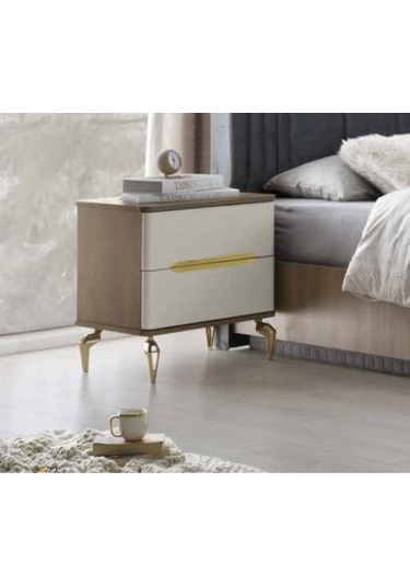 Aby Meşe - Ekru - Gold Hazal Komidin Ekru