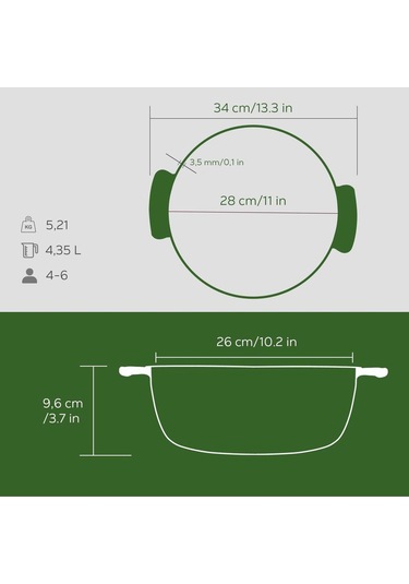 Lava Anatolia Selçuklu Güveci Çap (Ø)26 Cm.
