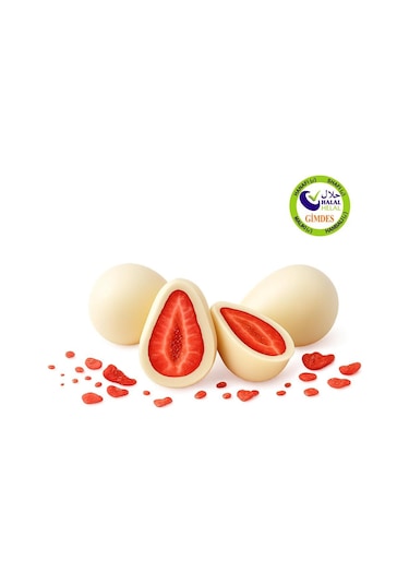Milat Beyaz Çikolatalı Çilek Draje 250 G