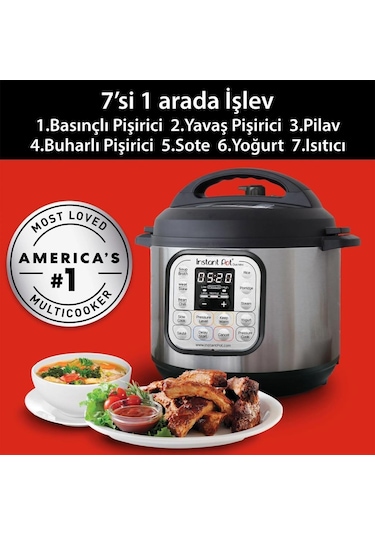 Instant Pot Duo 7 Si 1 Arada 5.7 L Akıllı Buharlı Pişirici