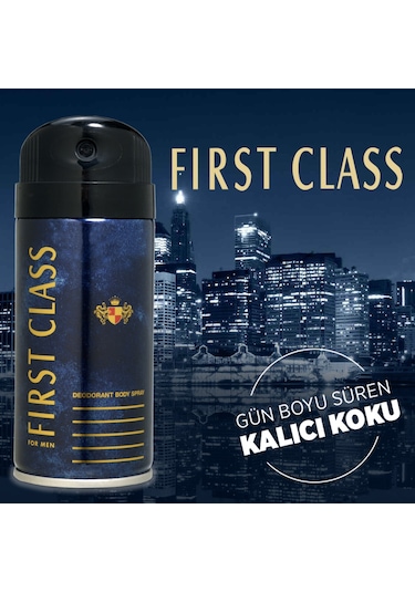 First Class Erkek Sprey Deodorant 6 x 150 ML