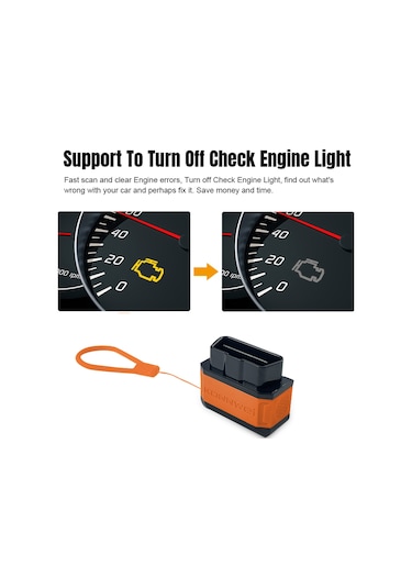 Leezsing Konnweı Kw906 Bluetooth Obd Araç Tanı Cihazı - Android & İos Uyumlu