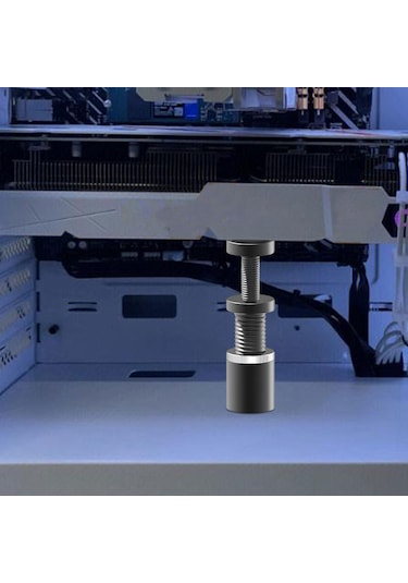 Suntek Grafik Kartı Gpu Desteği Braketi Pc Bilgisayar 50-mm-siyah-kırmızı