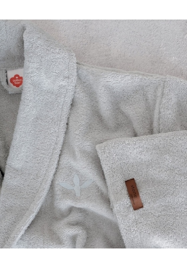 Cottonbox Wellness Stone Gri Tek Kişilik Bornoz L-xl Gri