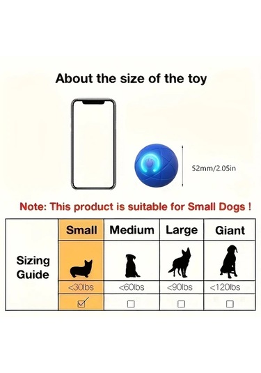 Chuangyinshop Mavi Interaktif Otomatik Köpek Topu Oyuncağı - Dayanıklı Çiğneme Topu