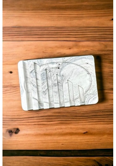 Betonmall Mermer Desen Beton Katı Sabunluk Dikdörtgen