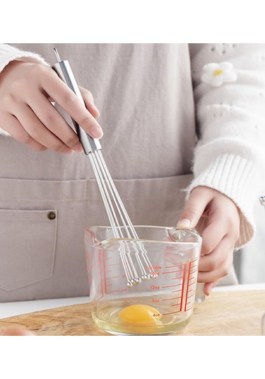 Ayarlanabilir Paslanmaz Yumurta Çırpıcısı Gümüş