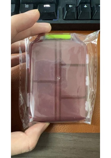 Mufunye Rezervuar Portatif İlaç Ve Vitamin Kutusu 10 Bölmeli, Reçeteli İlaçları Kolay Bölme Ve Saklama Özelliği - Kahverengi Kahverengi