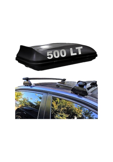 Toyota Land Crusier 2010- Uyumlu Yedek Parça Ara Atkı + Port Bagaj 500 Lt Siyah