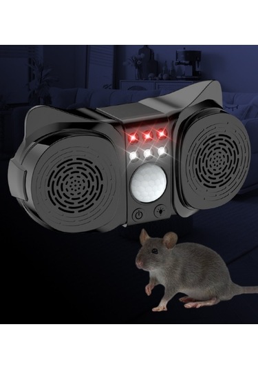 Lichen Sensör Yanıp Sönen Ultrasonik Kemirgen Kovucu Böcek Kovucu