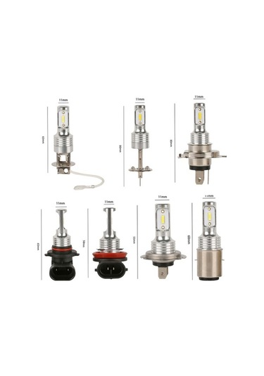Artfulabode Sis Led Lambası H1,h3,h4,h6,h7,h8,9005 Beyaz Araba Far Ampülleri 6000k 20w 2 Adet