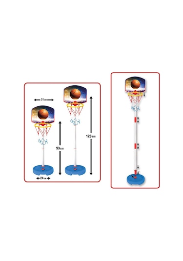 Fen Toys Ayaklı Basketbol Potası Portatif Oyun Seti