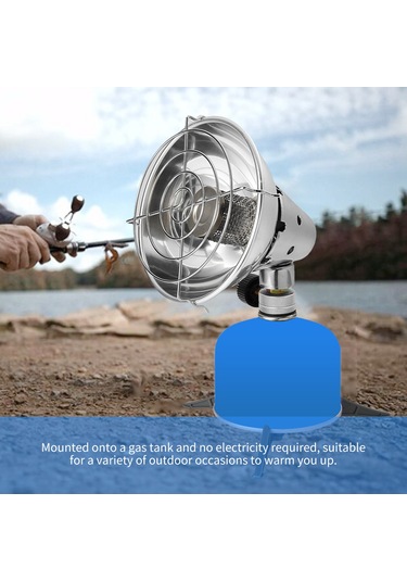 Wezone Taşınabilir Çelik Isıtıcı, Manuel Ateşleme, Gazlı Kamp Isıtıcı, Korumalı Kapağıyla Dış Mekan Isıtma, Çanta Ve Tank Tabanıyla Güvenli Taşıma