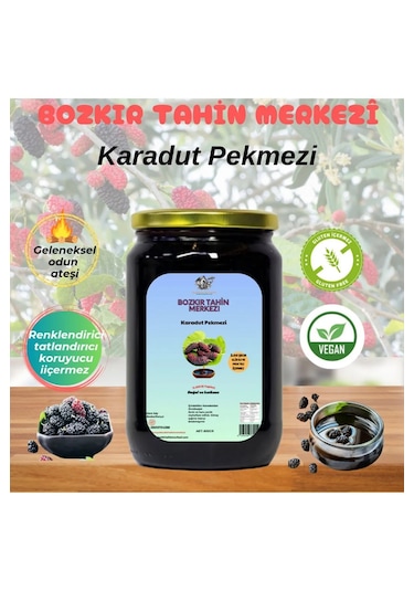 Bozkır Tahin Merkezi Doğal & Katkısız Karadut Köy Pekmezi 800 G