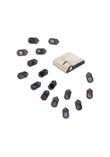 Fosenze Doğum Günü Işık Projeksiyonu - Ay Ve Dünya Arka Planlı Sürekli Işık Modu Bej