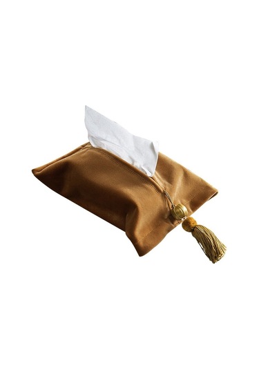 B-yumuşak Kadife İskandinav Tarzı Doku Kutusu Kumaş Çanta Kılıfı Araba Ofis Taşınabilir Pompalama Peçete Depolama Dikdörtgen Düz Renk