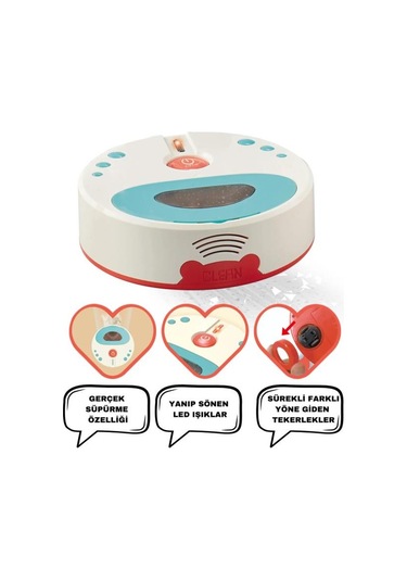 Sweeper Pilli Oyuncak Robot Süpürge