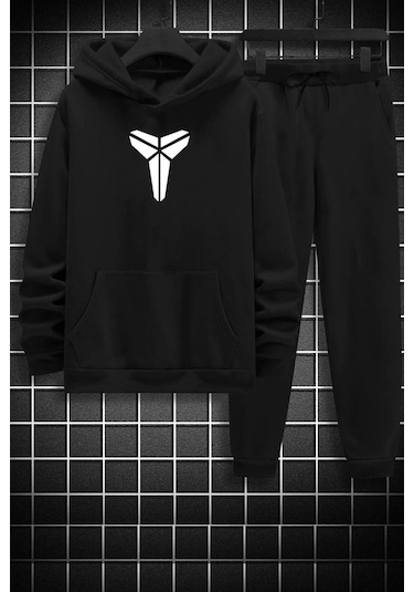 Kobe Baskılı Eşofman Takımı Siyah