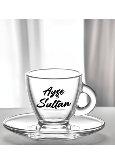 Bk Gift Kişiye Özel İsimli Cam Kahve Fincanı & Türk Kahvesi & Papatya Kolye & Gümüş Metal Kutuda Kokulu Mum Hediye Seti-1, Anneye Hediye, Anneler Günü