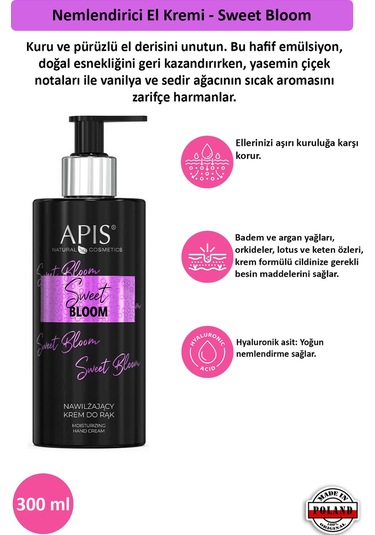 Apis Natural Sweet Bloom Nemlendirici El Kremi 300 ML