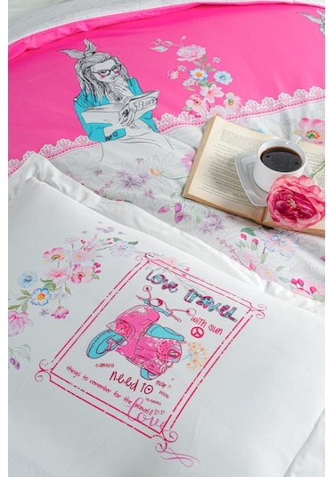 Ranforce Genç Nevresim Takımı Bella Pembe