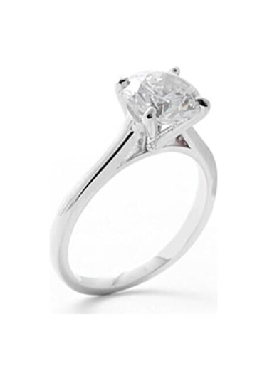 Celikchi Swarovski Taş Kare Model Tektaş Yüzük