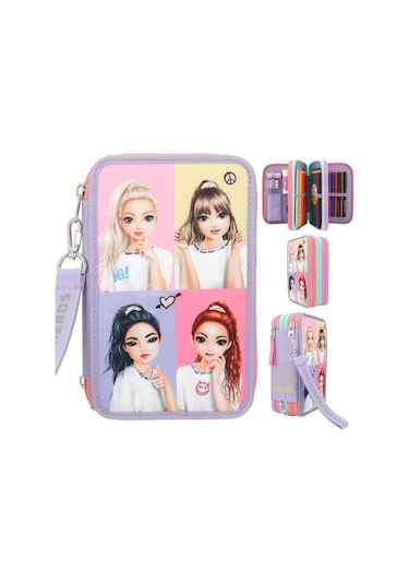 Topmodel Üçlü Kalem Çantası Anlık Görüntüler