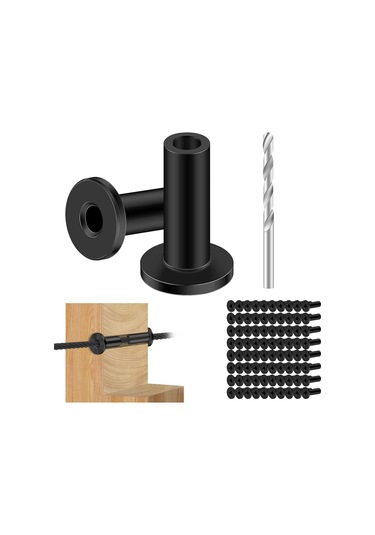 Xurunkeji 1/8 İnç Tel Halat Korkuluk İçin 80 Adet Paslanmaz Çelik Koruyucu Kovan, Ahşap Direkler İçin T316 Deniz Sınıfı Koruyucu