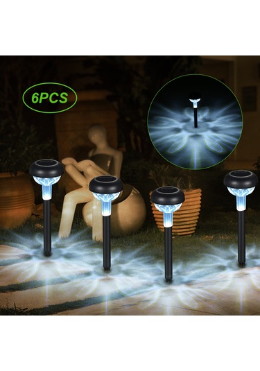 Tomshine 6 Adet Led'ler Dış Mekan Güneş Enerjili Lamba Beyaz