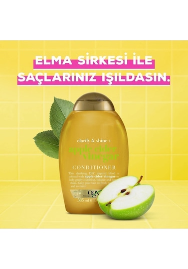 OGX Işıltı Veren Elma Sirkesi Sülfatsız Saç Kremi 385 ML