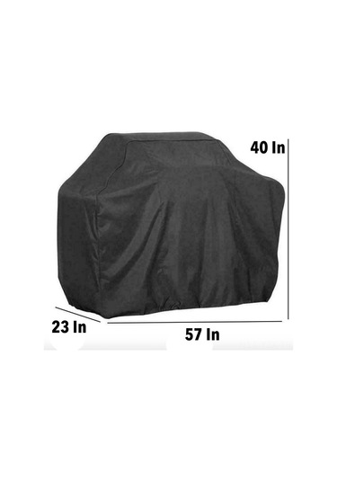 Yaozixa Barbekü Mangal Koruması S Boyutu - Su Ve Toz Dayanıklı 190t Polyester Örtü, Rüzgar Engeli İçin Telli Tabanlı Siyah Çok Renkli