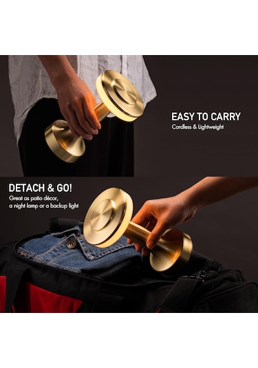 Kangvka Taşınabilir Dokunmatik Led Masa Lambası - 3 Parlaklık Seviyesi, 48 Saat Pil Süresi, Şarj Edilebilir, Yumuşak Beyaz Işık 3000k Rose Gold