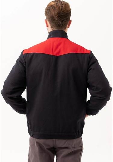 Kışlık İş Mont Grituruncu Kapitone Astarlı Avensis Astar Rüzgar Geçirmez Montu Kıyafeti Lacivert-Kırmızı Kışlık İş Mont Grituruncu Kapitone Astarlı Avensis Astar Rüzgar Geçirmez Montu Kıyafeti Lacivert-Kırmızı