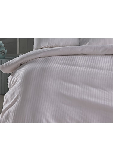 Saten Artline Nevresim Takımı Çift King Size - Beyaz
