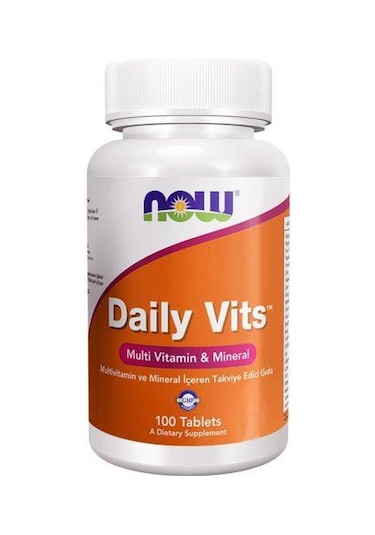 Now Daily Vits Multivitamin Ve Mineral İçeren Takviye Edici Gıda 100 Tablet