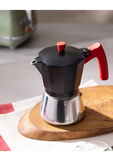 Carla Moka Pot - Çelik - 300 Ml