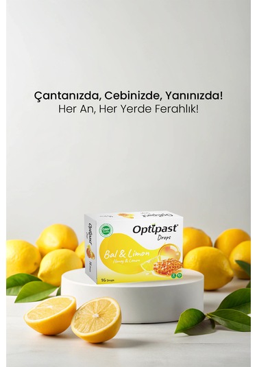 Optipast Drops Ballı & Limon 16 Pastil
