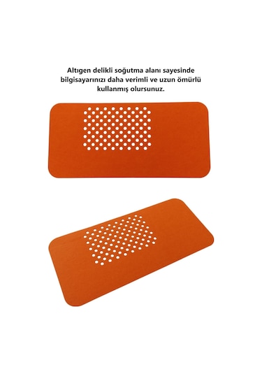 Çalışma Masası Düzenleyici Keçe Bilgisayar Mouse Pedi Masa Üstü Düzenleyici Mat 70x32 Cm Turuncu