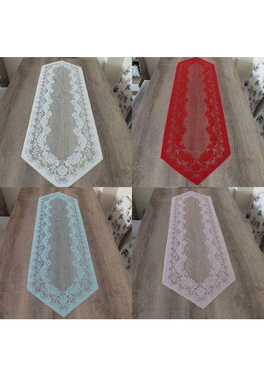 Örme Tül Runner 40x140 Cm