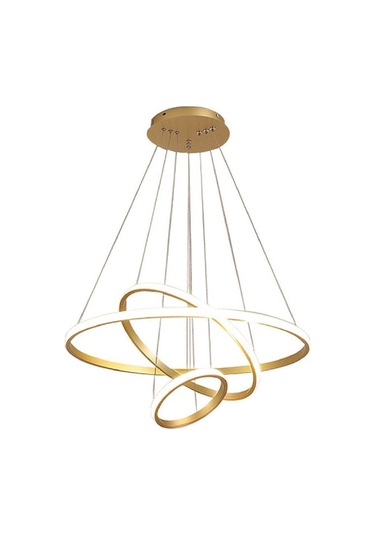 Gold / Mosul / 60-50-30 Cm / 3 Renk Işık / Sarkıt Avize / 3 Yıl G Gold Sarı