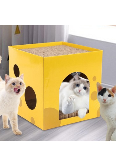 Suntek Kedi Oluklu Ev Mobilya Koruyucu Tavşan Pençesi Oyuncak 30x30x30cm