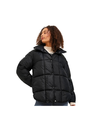 Jack & Jones 12237579 Jxcora Quilted Jacket Otw Sn Siyah 001