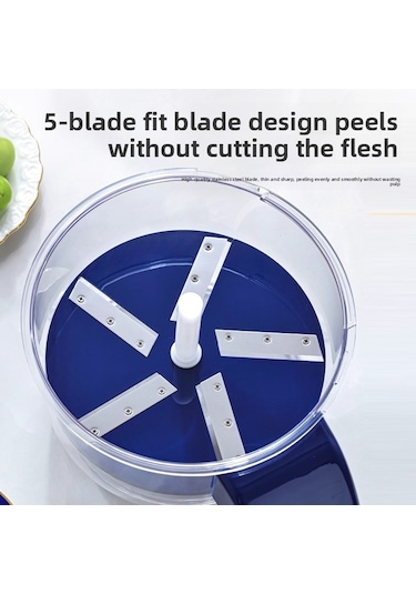 Ev Ve Ticari Kullanım Otomatik Meyve Sebze Soyucu Makinesi Üzüm 21.4 21.4 25.5cm 800g Şeffaf