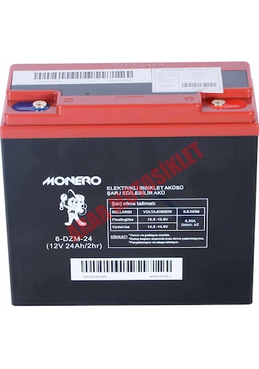 12v 24ah Elektrikli Bisiklet Akü Dik Arr60075p
